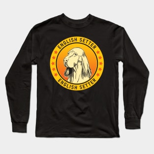 English Setter Dog Portrait Long Sleeve T-Shirt